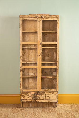 Vintage Cream Wall Showcase