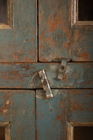 Vintage Slate Grey Wooden Cabinet