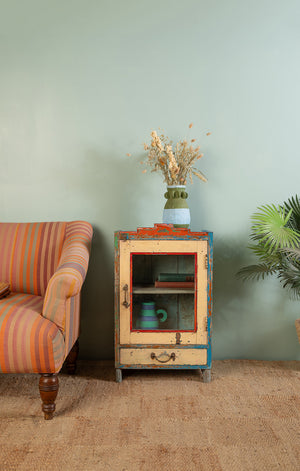 Colourful Vintage Side Cabinet