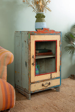 Colourful Vintage Side Cabinet