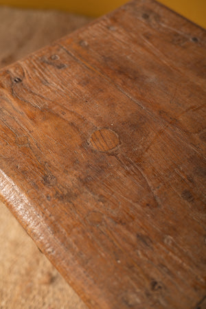 Wooden Vintage Side Table with Drawers