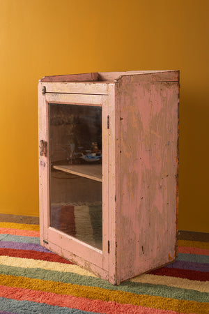 Vintage Pale Pink Side Cabinet