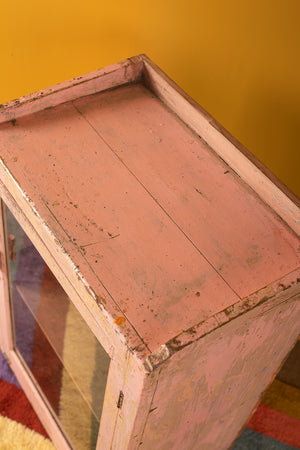 Vintage Pale Pink Side Cabinet