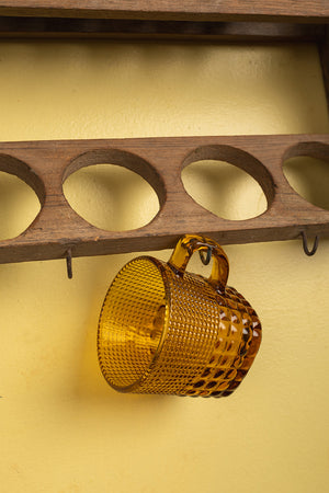 Wooden Vintage Kitchenware Wall Rack