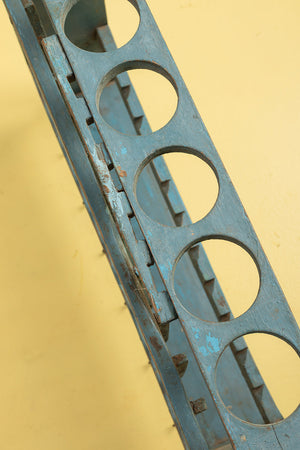 Blue Vintage Kitchenware Wall Rack