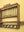 Vintage Wooden Kitchenware Wall Rack