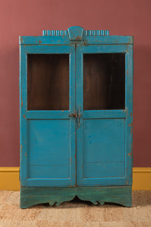 Vintage Blue Wooden Cabinet