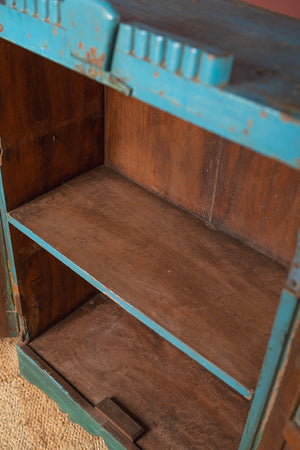 Vintage Blue Wooden Cabinet