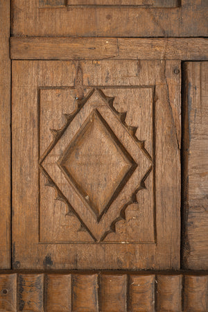 Wooden Vintage Kitchenware Wall Unit