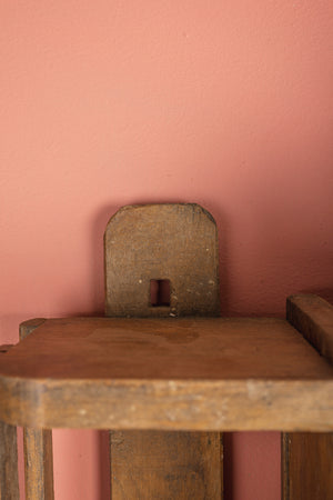 Wooden Vintage Kitchenware Wall Unit