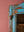 Vintage Light Blue Wall Showcase