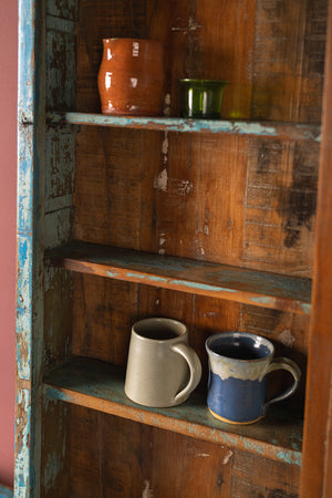 Vintage Blue Wall Showcase