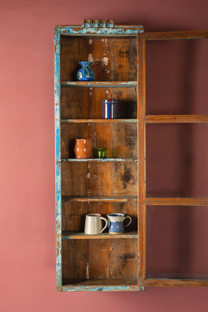 Vintage Blue Wall Showcase