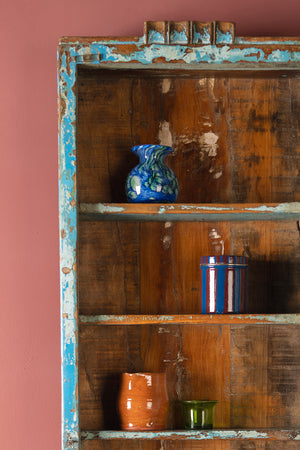 Vintage Blue Wall Showcase