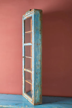 Vintage Blue Wall Showcase