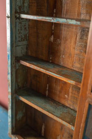 Vintage Blue Wall Showcase