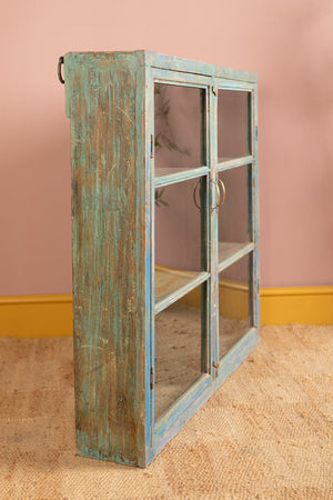 Vintage Blue Wall Showcase