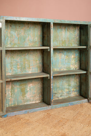 Vintage Blue Wall Showcase