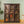 Dark Vintage Wooden Showcase Cabinet