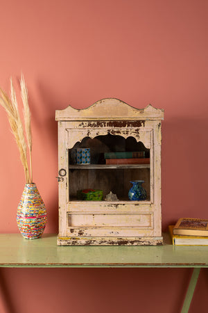 Cream Vintage Wall Showcase