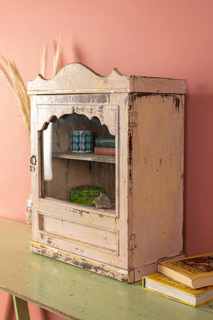 Cream Vintage Wall Showcase