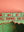 Pistachio Green & Red Vintage Wall Showcase