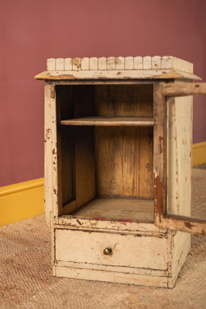 Vintage Cream Side Cabinet