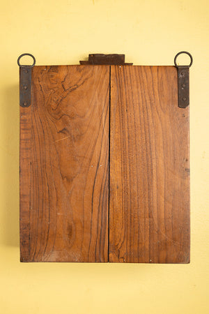 Wooden Carved Vintage Wall Showcase