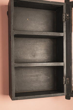 Black Vintage Wall Showcase