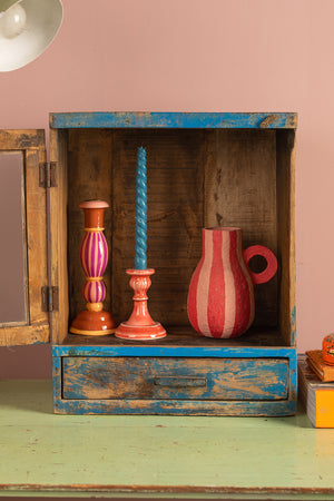 Vintage Blue Wall Showcase