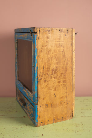 Vintage Blue Wall Showcase