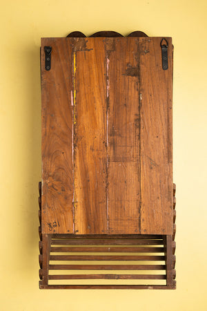 Wooden Vintage Wall Showcase