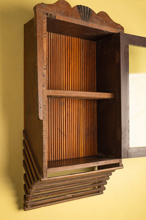 Wooden Vintage Wall Showcase